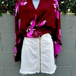 Free People Zipper Skirt